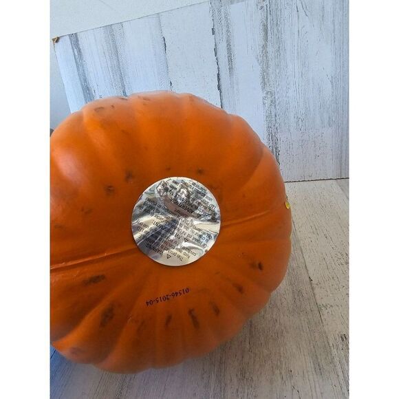 Sugar skull pumpkin jack-o'-lantern beaded Halloween unique decor prop - Picture 7 of 7